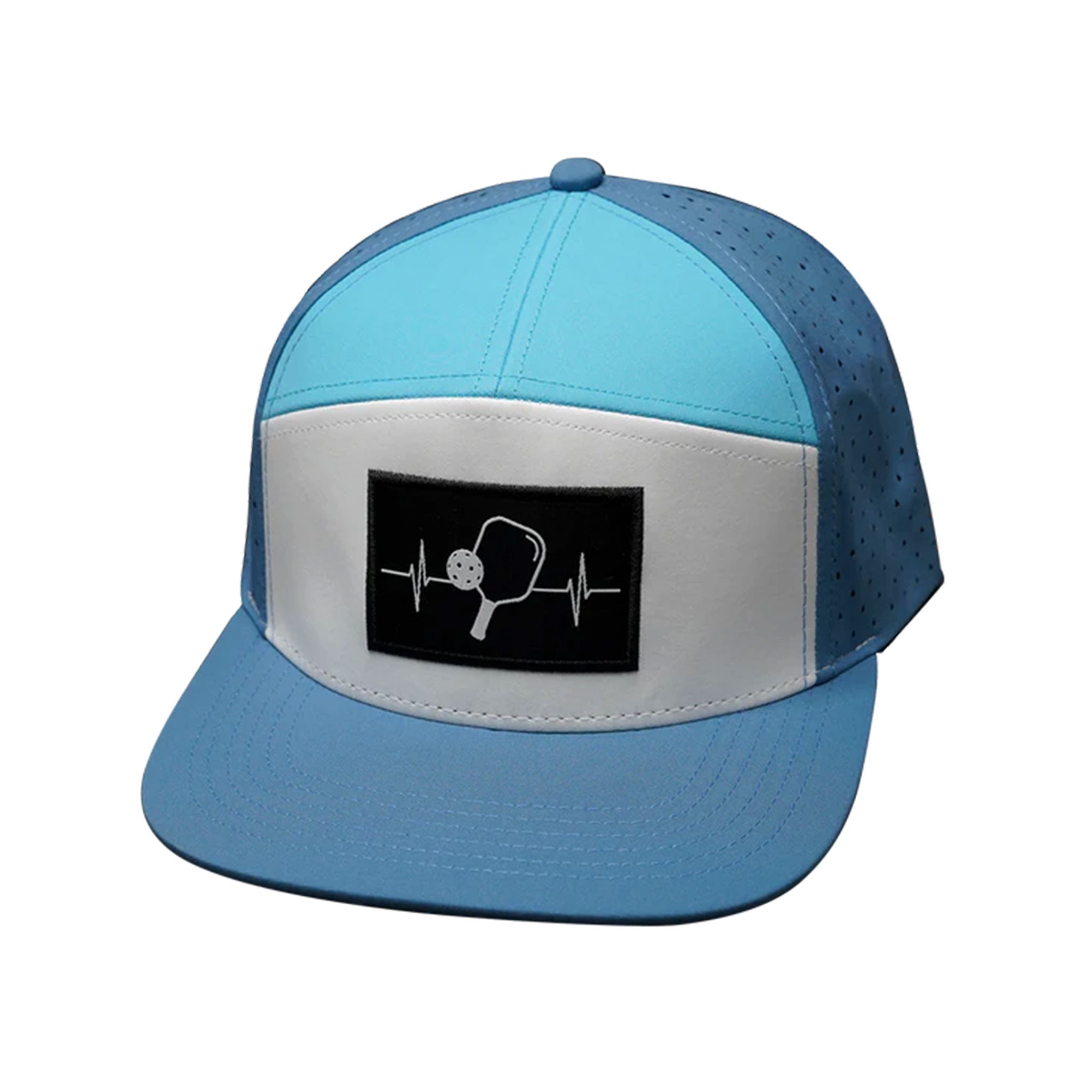 Pickleball 7-Panel Heartbeat Hat