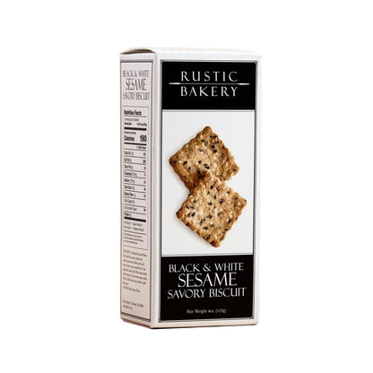 Rustic Bakery - Black &amp; White Sesame Savory Biscuits (Crackers)