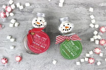 Holiday Mini Snowman Cocoa Jars