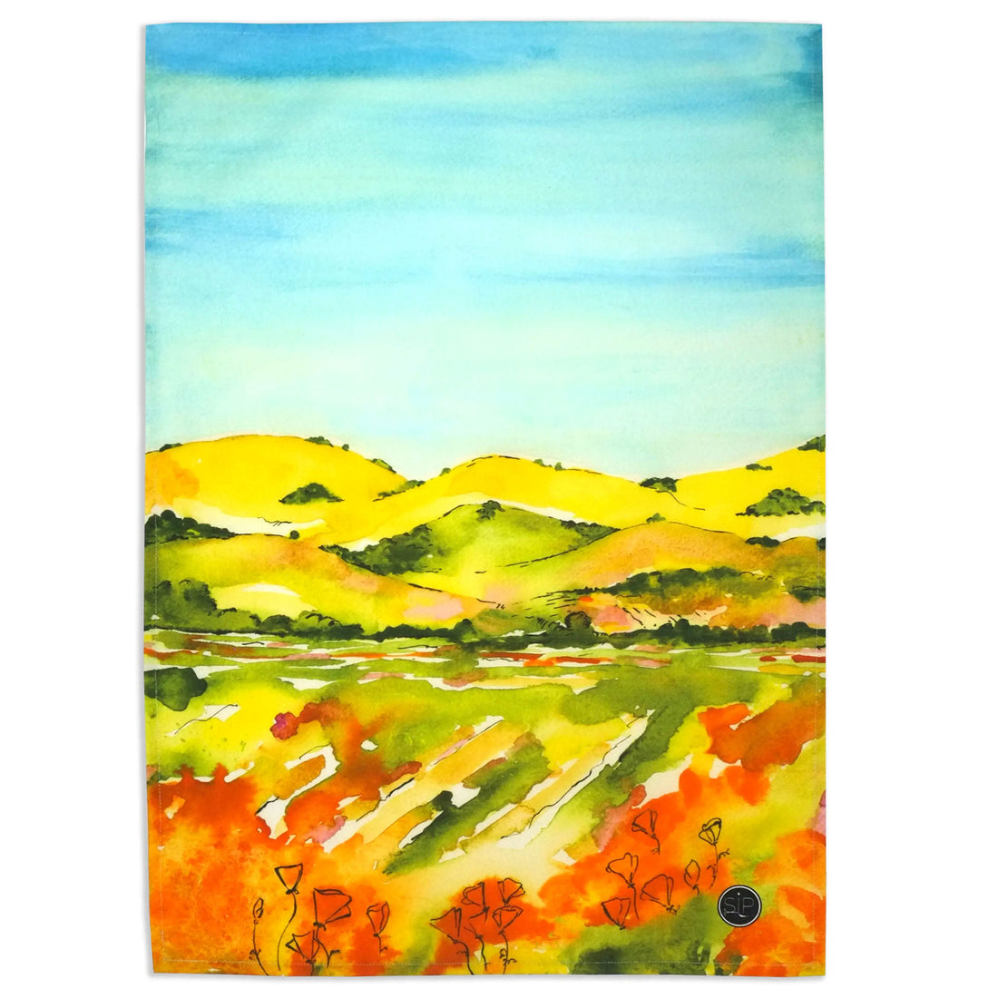 &quot;California Hills&quot; Kitchen Towel