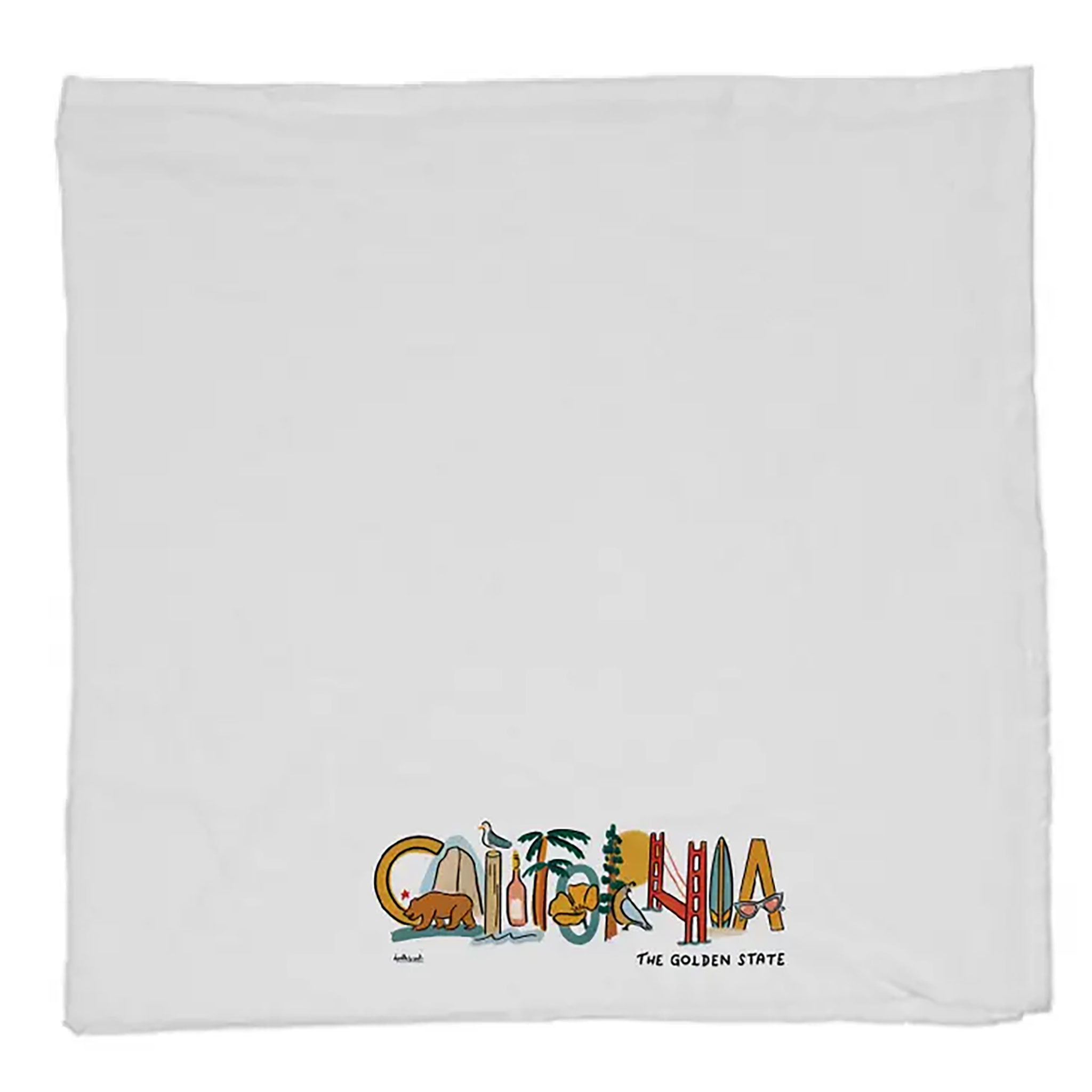 California Landmark Tea Towel