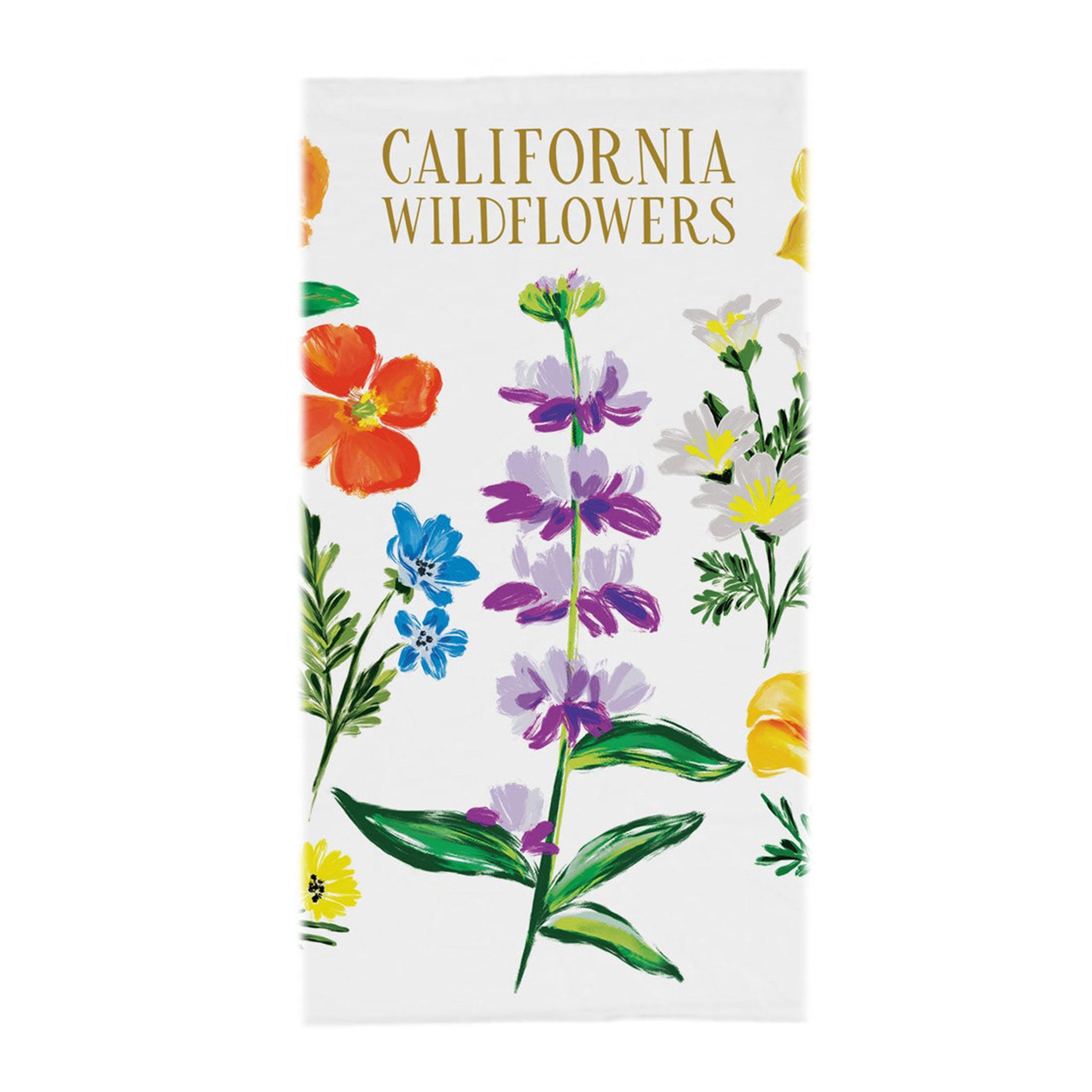 California Wildflowers Tea Towel