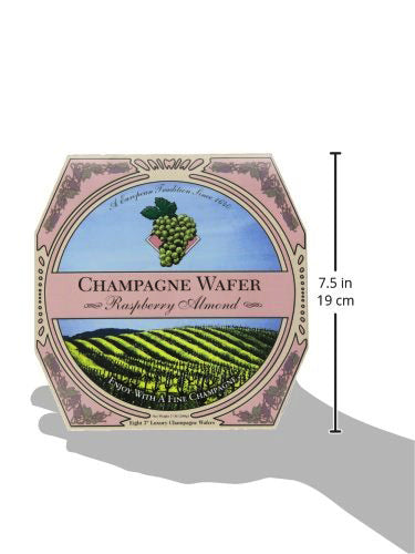 California Champagne Wafer Cookies - Raspberry Almond (7 wafers)