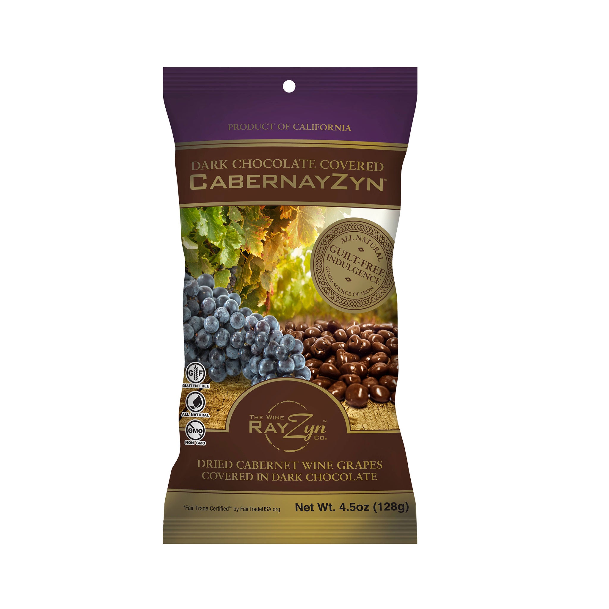 Dark Chocolate Covered CabernayZyn Cabernet Wine Raisins