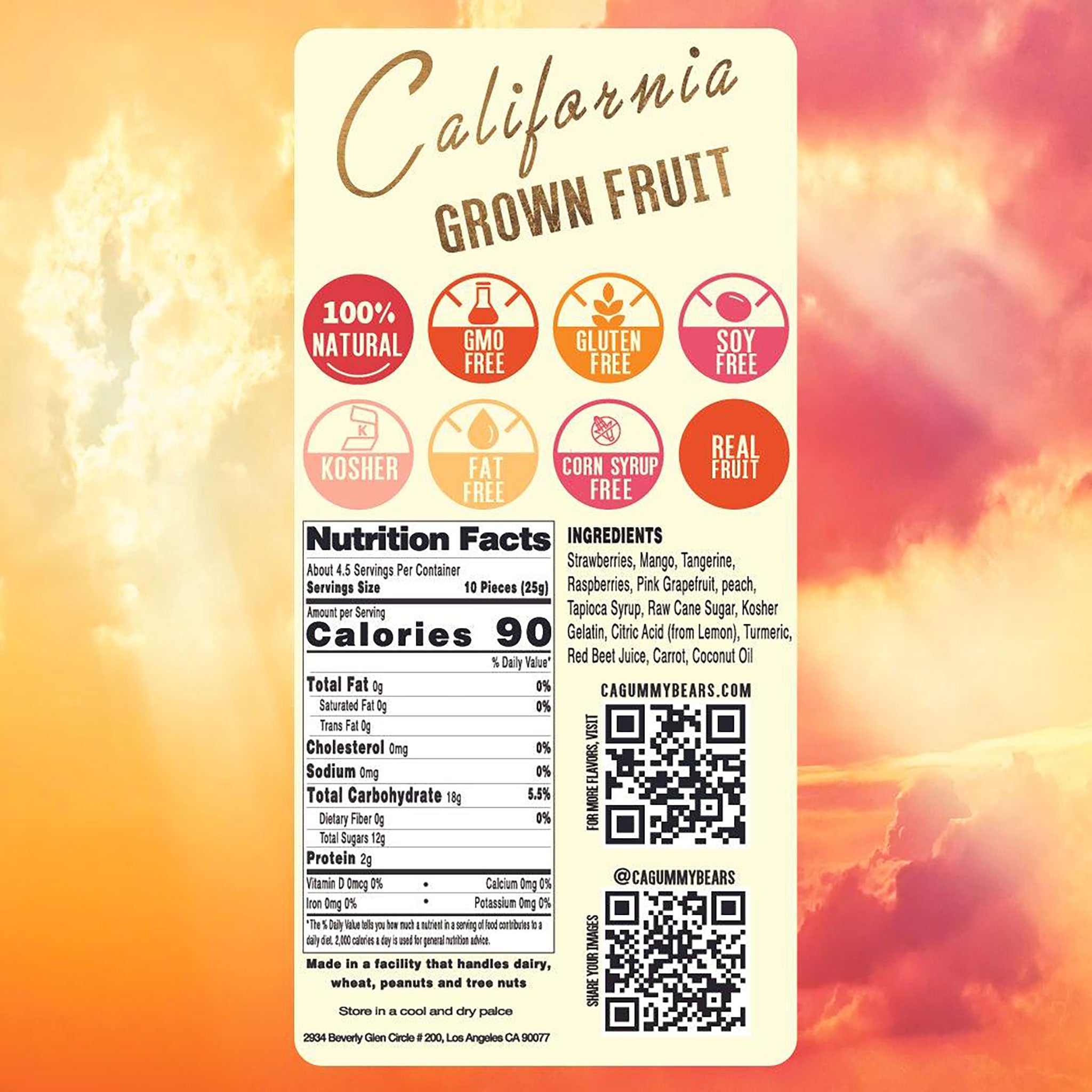 California Gummy Bears: Fruit Mix