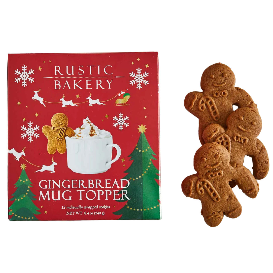Rustic Bakery: Gingerbread Mug Topper Cookies
