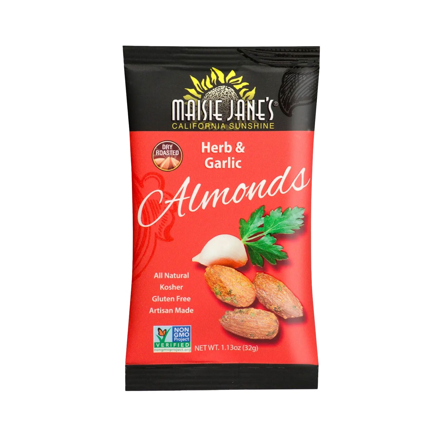 Herb &amp; Garlic Almonds, Snack Pack