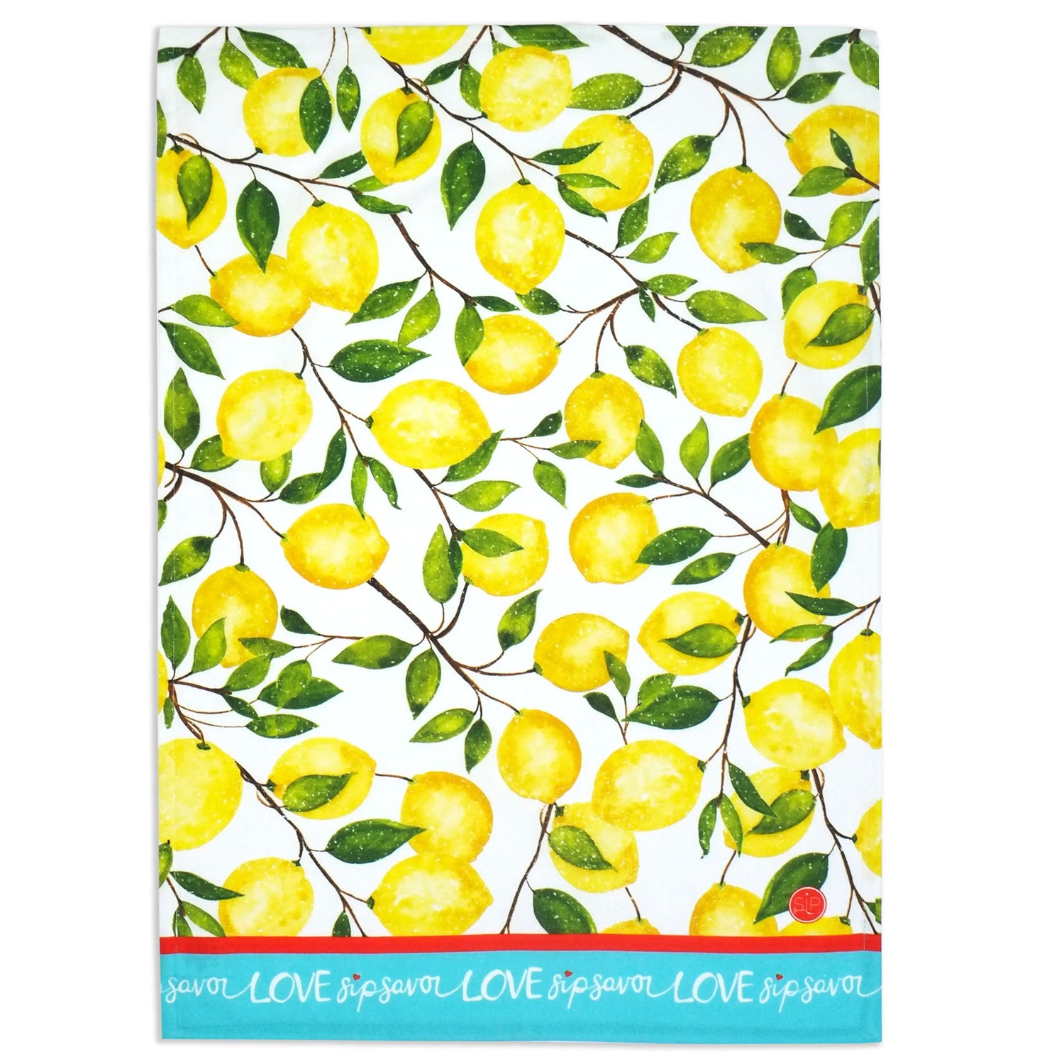 &quot;Lemon Dance&quot; Kitchen Towel