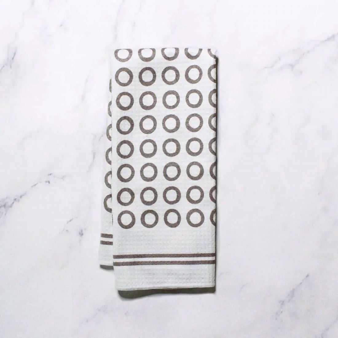 Grey Micro Circles Dish Towel