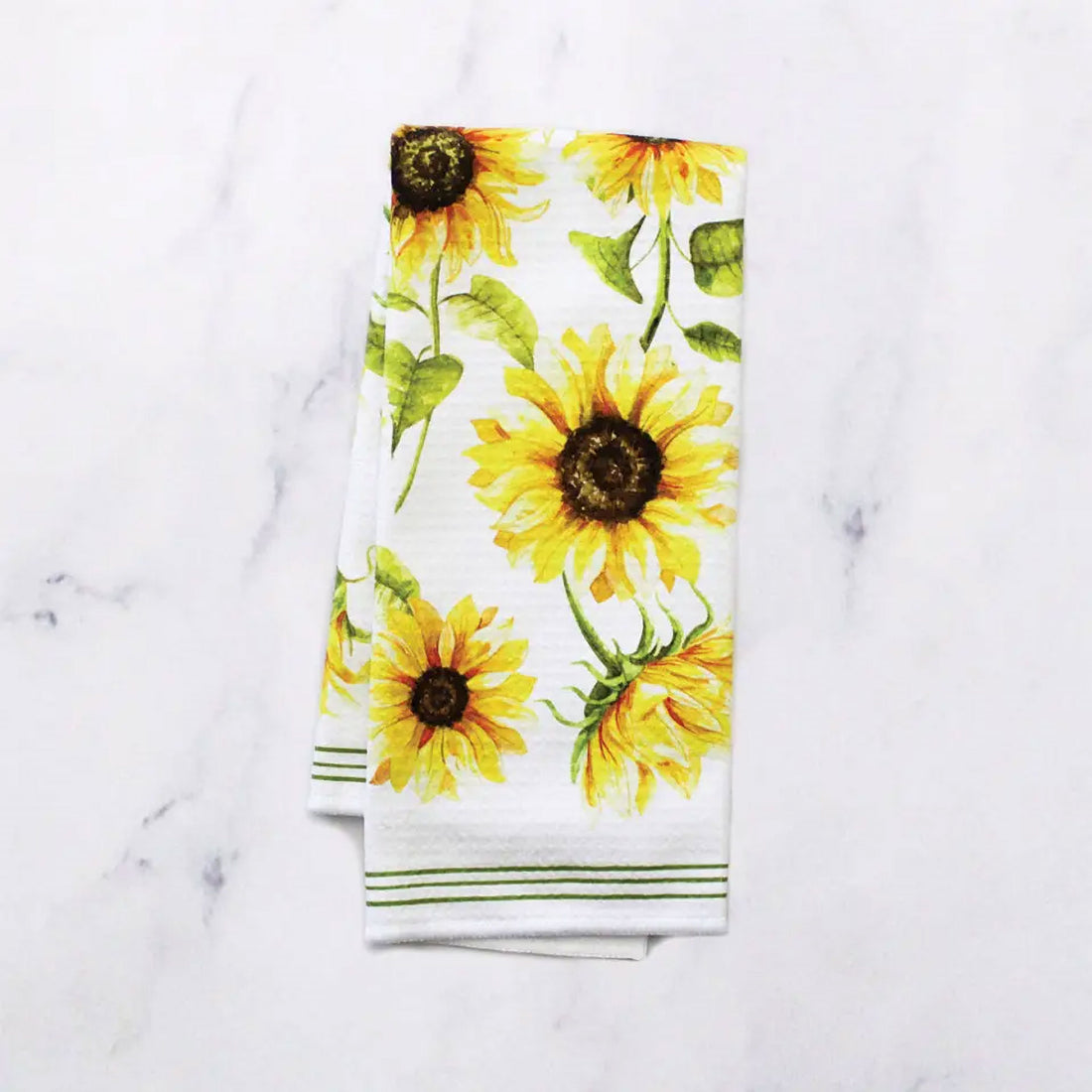 Sunflower Watercolor Dish Towel