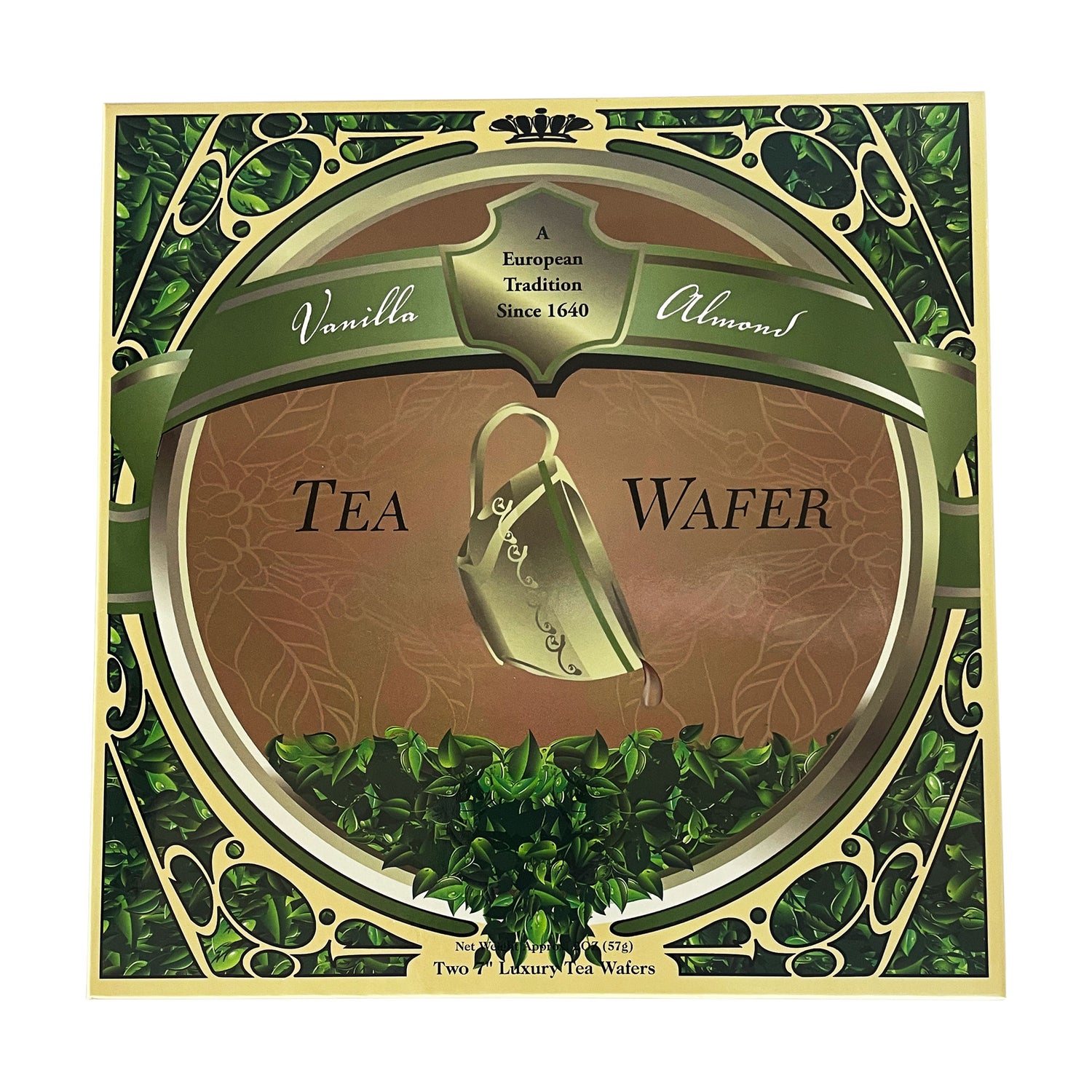 Tea Wafers Small Pack: Lemon Vanilla (2 Wafers)