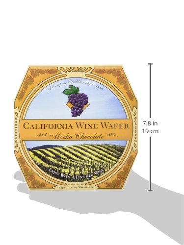 California Wine Wafer Cookies - Mocha Chocolate (7 wafers)