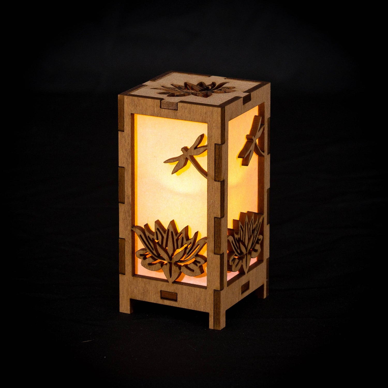 Lotus and Dragonfly Mini Luminary