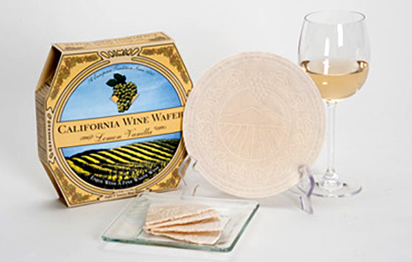 California Wine Wafer Cookies - Lemon Vanilla (8 wafers)