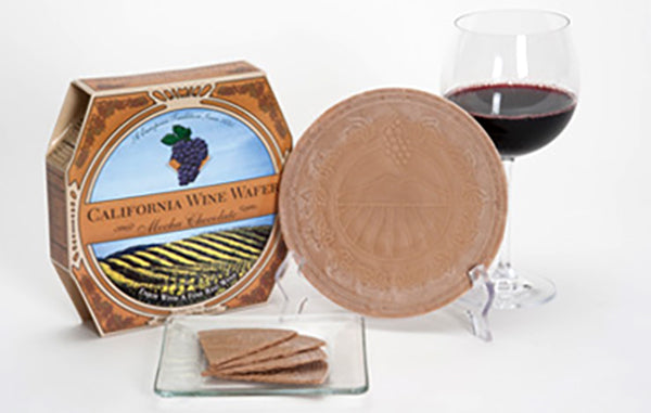 California Wine Wafer Cookies - Mocha Chocolate (8 wafers)