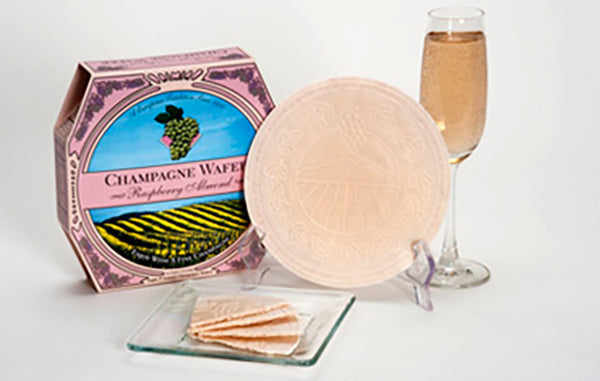 California Champagne Wafer Cookies - Raspberry Almond (8 wafers)